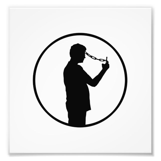 Mobil Mobil tillsägelse i Teckning Fototryck (Framsidan)