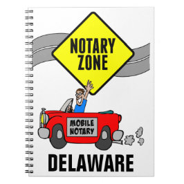 Mobil noary Zon Red Sports Car Delaware Anteckningsbok