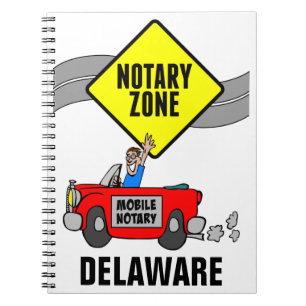 Mobil noary Zon Red Sports Car Delaware Anteckningsbok