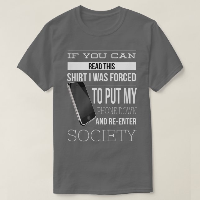 Mobil nodikatsfunktion T Smart Cell Mobil Addict H Shirt (Design framsida)