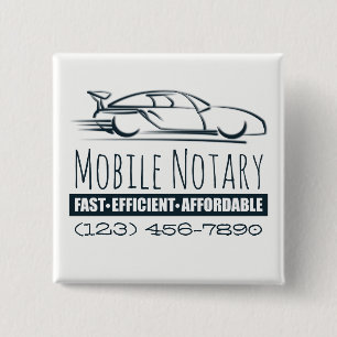 Mobil notarius publicus-snabbbil med Mobilt nummer Knapp