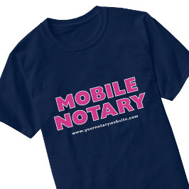 Mobil Notarius Utlåningsunderskrivande Agent Anpas T Shirt