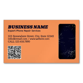 Mobil reparation QR Magnetiska Visitkort