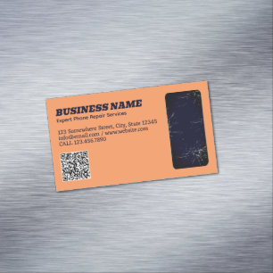 Mobil reparation QR Magnetiska Visitkort