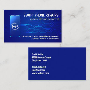 Mobil reparation visitkort