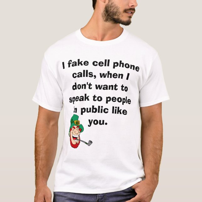mobil, rolig text tee (Framsida)