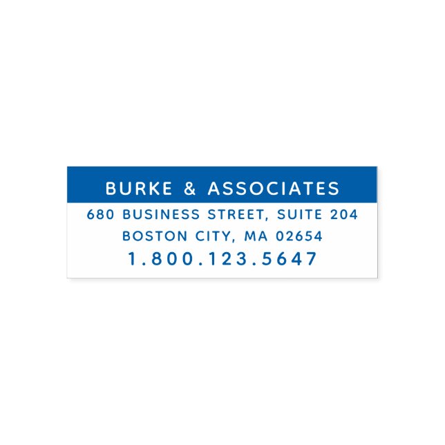 Mobil självinki med enkel Returadress för Professi Självfärgande Stämpel (Design)