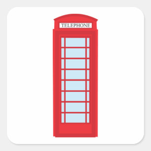 Mobil startyta i London Fyrkantigt Klistermärke