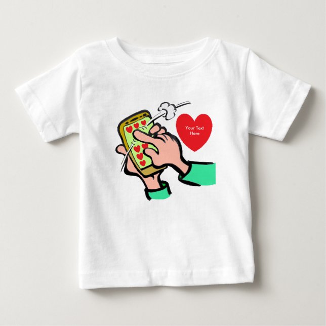 Mobil Swipe T-shirt (Framsida)