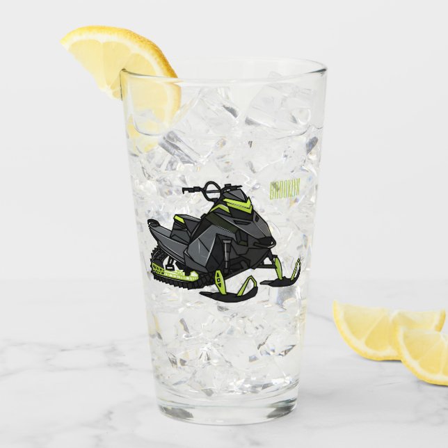 Mobil tecknad glaskopp (Framsida Ice)