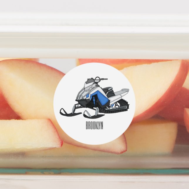 Mobil tecknad klistermärke (Påsatt)