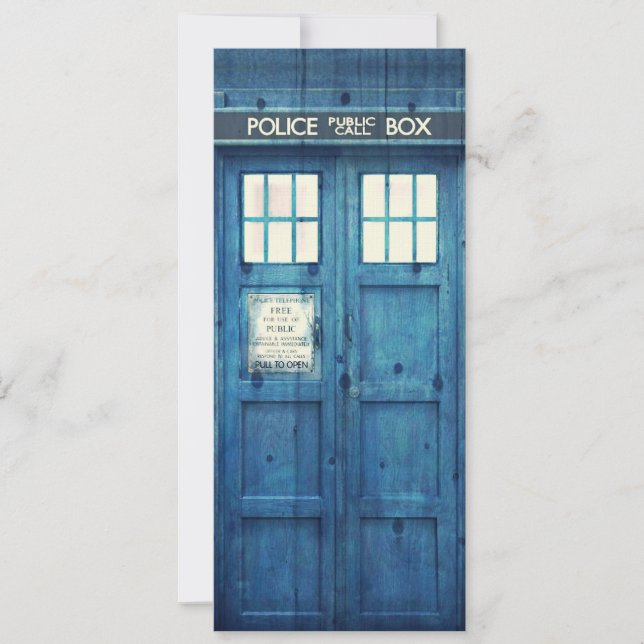 mobil telefonkiosk för Vintage polis (Framsida)