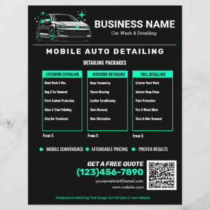 Mobil tvätt & detaljerad anpassning reklamblad