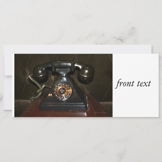 Mobil uppringning av gammal Vintage Inbjudningar (Framsida)