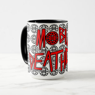 Mobila Deathcamp all över jordklotmuggen Mugg