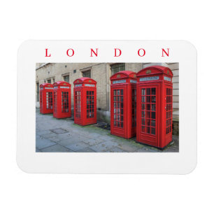 Mobila lådor i London - visa kylmagnet Magnet