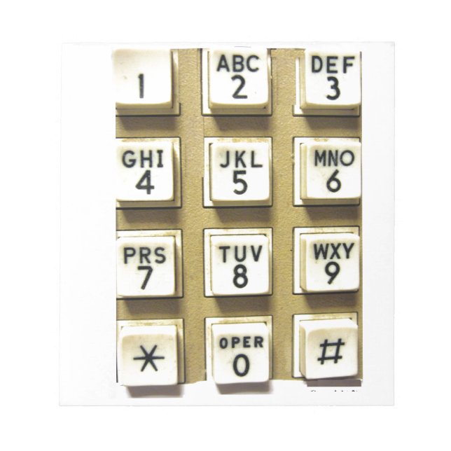 Mobila nummer anteckningsblock (Framsida)