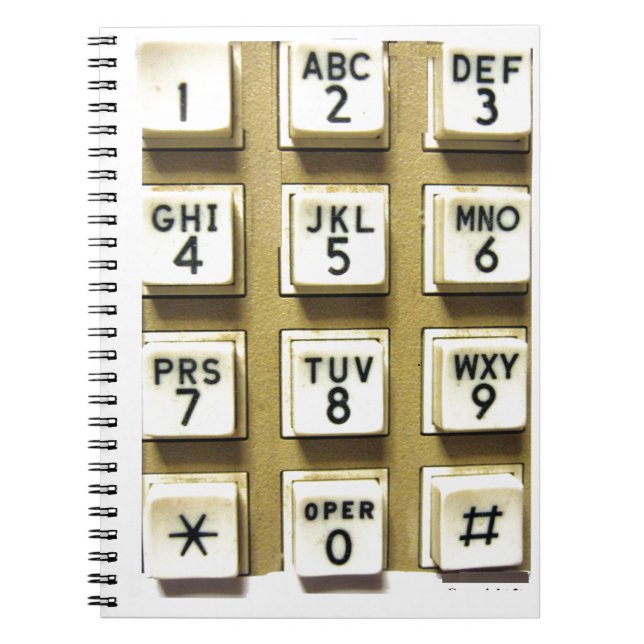 Mobila nummer anteckningsbok (Framsidan)