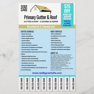 Mobila nummer för tak och slutartjänster flygblad