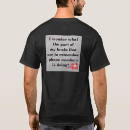 Mobila nummer, roligt t shirt