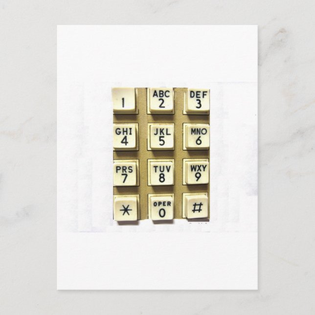 Mobila nummer vykort (Framsida)