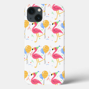 Mobila plattformen för färgfläckig flamingo Party