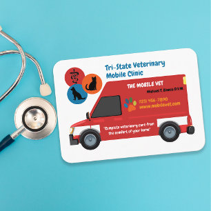 Mobila veterinärkliniken visitkort