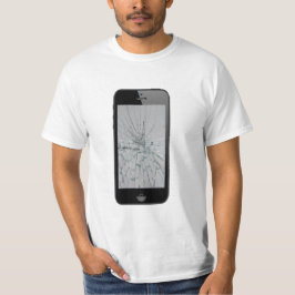 Mobilare glas med brutet glasögon tee shirt
