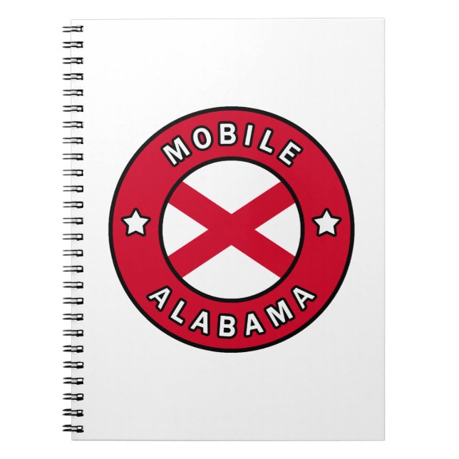 Mobile Alabama Anteckningsbok (Framsidan)