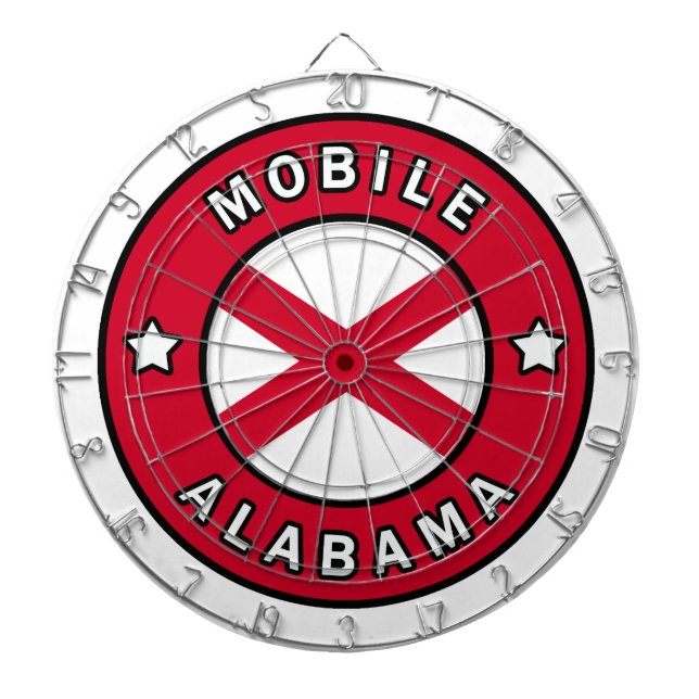 Mobile Alabama Darttavla (Framsidan)