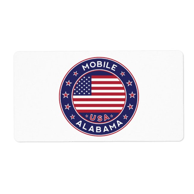 Mobile, Alabama Fraktsedel (Framsidan)
