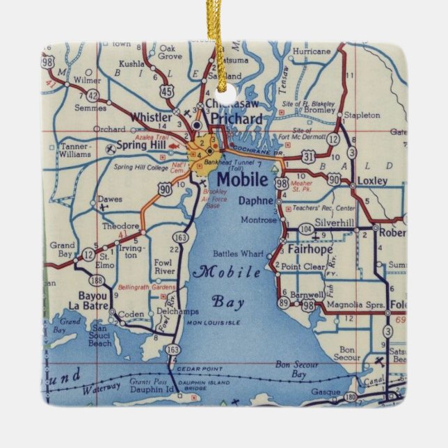 Mobile Alabama jul Ornament (Framsida)