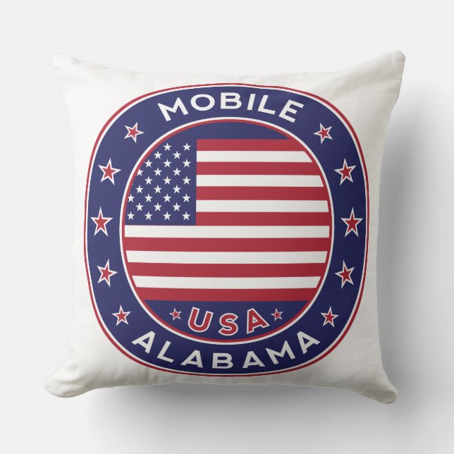 Mobile, Alabama Kudde (Framsida)