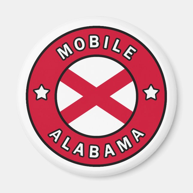 Mobile Alabama Magnet (Framsidan)