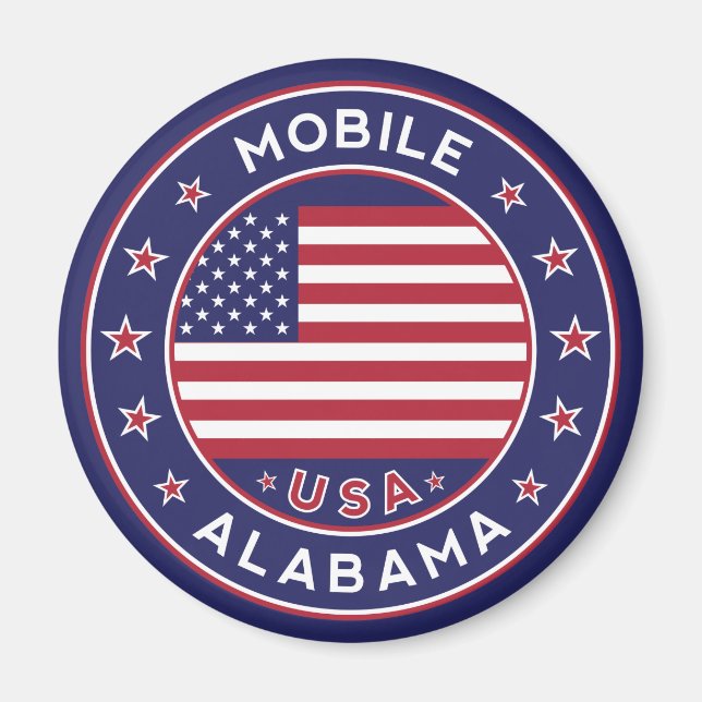 Mobile, Alabama Magnet (Framsidan)