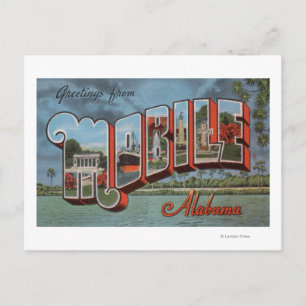 Mobile, Alabama (River Scene) Vykort