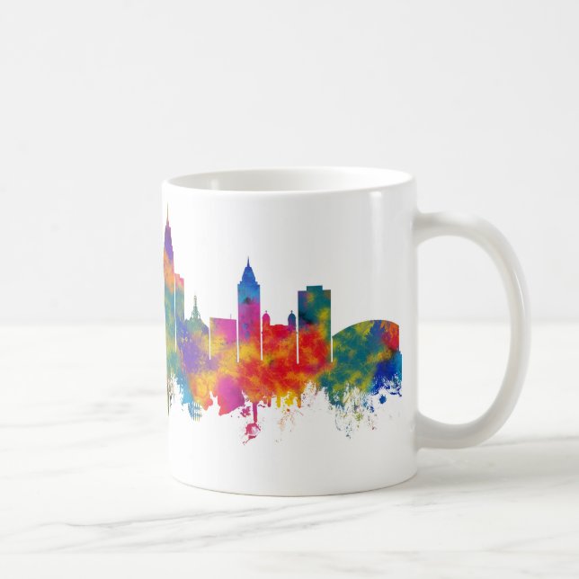 Mobile Alabama Skyline Kaffemugg (Höger)