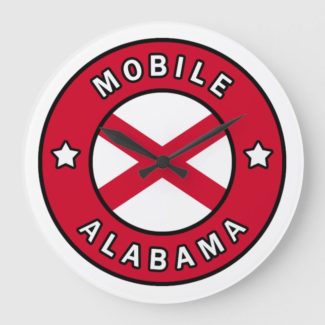 Mobile Alabama Stor Klocka (Framsida)