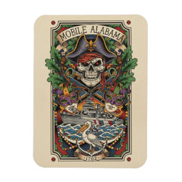 Mobile Alabama Travel Magnet