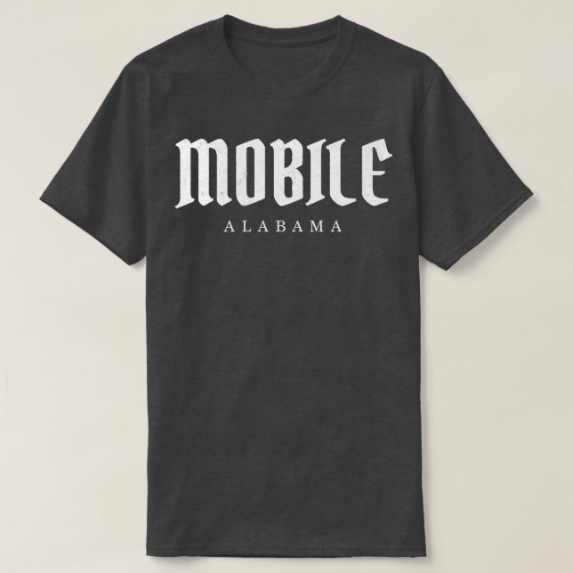 Mobile Alabama TShirt 5 T Shirt (Design framsida)