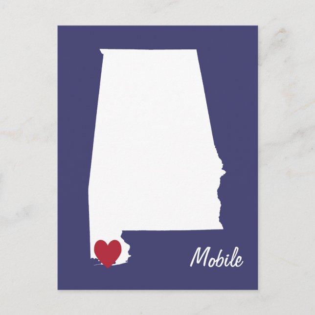 Mobile Alabama-vykort Vykort (Framsida)