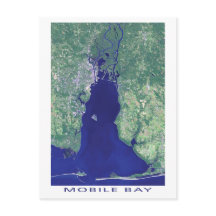 Mobile Bay Alabama Satellite Photo