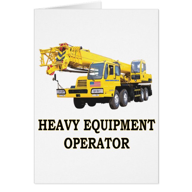 MOBILE CRANE HÄLSNINGSKORT (Framsidan)