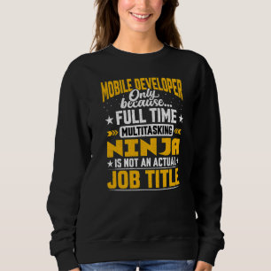 Mobile Developer Job Title Mobile Programmer T Shirt
