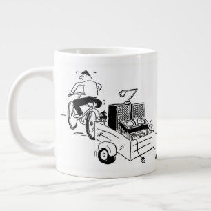 Mobile DJ eller Disk Jockey Jumbo Mugg
