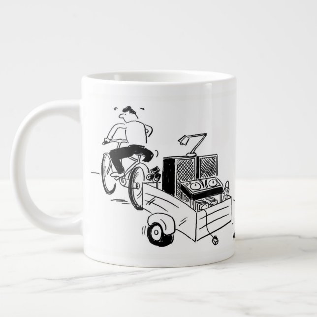 Mobile DJ eller Disk Jockey Jumbo Mugg (Vänster)