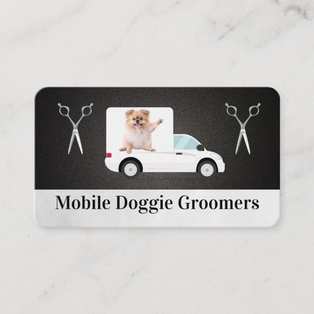 Mobile Doggie Business | Animal Services Visitkort (Framsida)