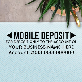 Mobile For DeposiOnly Basic Office Business Bank Självfärgande Stämpel