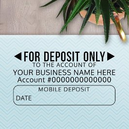 Mobile For DeposiOnly Basic Office Business Bank Självfärgande Stämpel