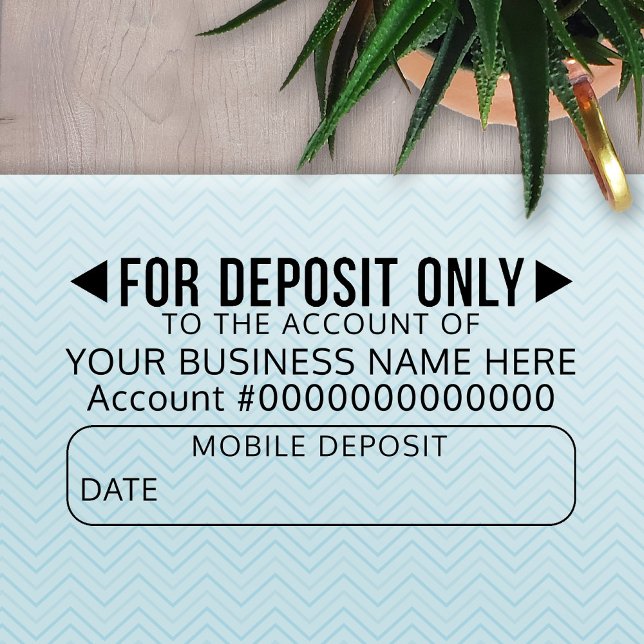 Mobile For DeposiOnly Basic Office Business Bank Självfärgande Stämpel (Skapare uppladdad)